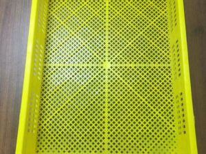 Yellow Hatching Basket
